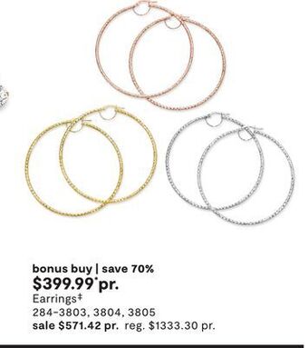 JC Penney Earrings‡ offer
