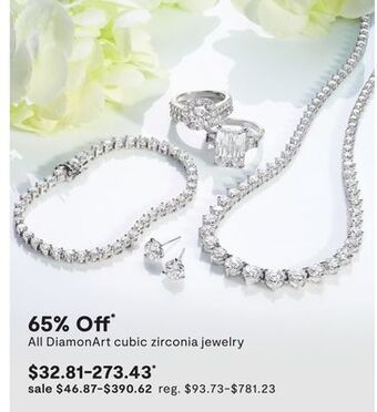 JC Penney All diamonart cubic zirconia jewelry offer