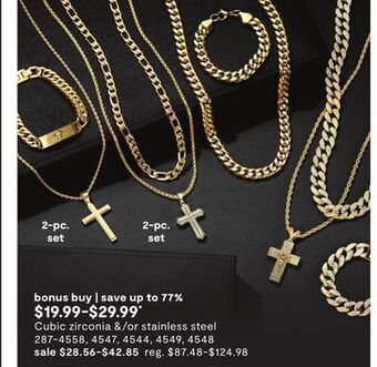 JC Penney Cubic zirconia &/or stainless steel offer