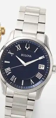 JC Penney Bulova classic wilton men's silver-tone offer