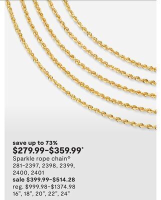 JC Penney Sparkle rope chain◊ offer