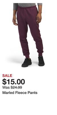 TJ Maxx Marled fleece pants offer