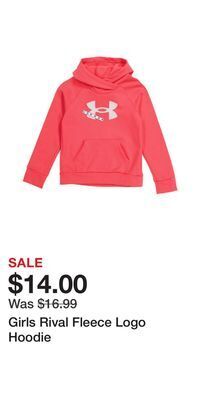 TJ Maxx Girls rival fleece logo hoodie offer