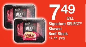 ACME Signature select® shaved beef steak offer