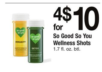 ACME So good so you wellness shots offer