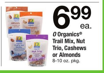 ACME O organics® trail mix, nut trio, cashews or almonds offer