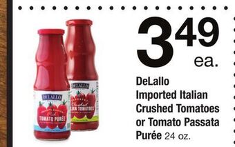 ACME Delallo imported italian crushed tomatoes or tomato passata purée offer