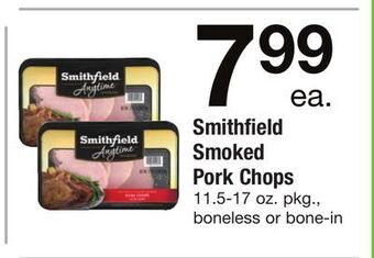 ACME Smithfield smoked pork chops offer