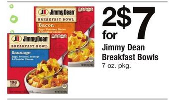 ACME Jimmy dean breakfast bowls offer