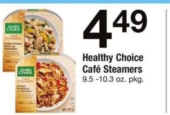 ACME Healthy choice café steamers offer