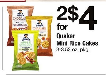 ACME Quaker mini rice cakes offer
