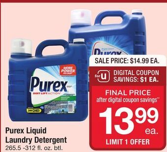 ACME Purex liquid laundry detergent offer