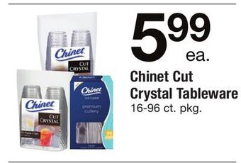 ACME Chinet cut crystal tableware offer