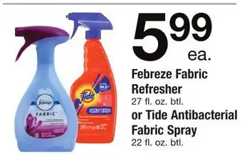 ACME Febreze fabric refresher 27 fl. oz. btl. or tide antibacterial fabric spray 22 fl. oz. btl. offer