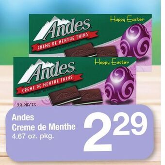 ACME Andes creme de menthe offer