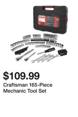 Kmart Craftsman 165-piece mechanic tool set offer