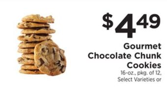 ShopRite Gourmet chocolate chunk cookies offer