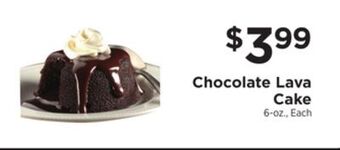 ShopRite Chocolate lava cake offer