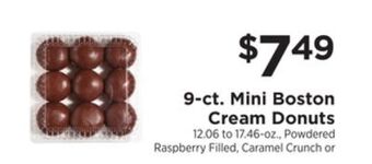 ShopRite 9-ct. mini boston cream donuts offer
