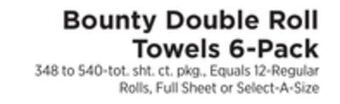 ShopRite Double roll towels 6-pack offer