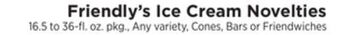 ShopRite Ice cream novelties offer