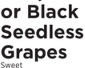 ShopRite Black seedless grapes offer
