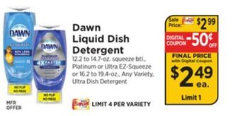 ShopRite Liquid dish detergent offer