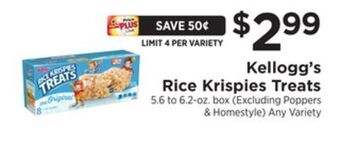 ShopRite Rice krispies treats offer