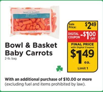 ShopRite Baby carrots offer