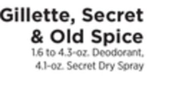 ShopRite Gillette, secret & old spice offer
