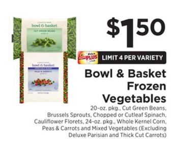 ShopRite Frozen vegetables offer