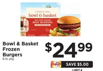 ShopRite Frozen burgers offer