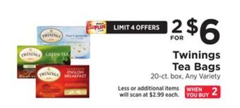 ShopRite Tea bags offer
