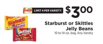 ShopRite Starburst or skittles jelly beans offer