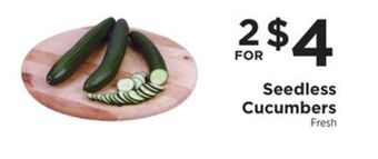 ShopRite Seedless cucumbers offer