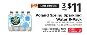 ShopRite Sparkling water 8-pack offer