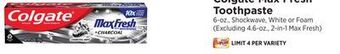ShopRite Max fresh toothpaste offer