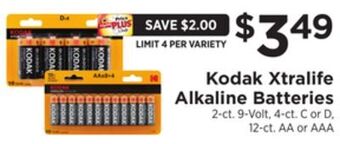ShopRite Xtralife alkaline batteries offer
