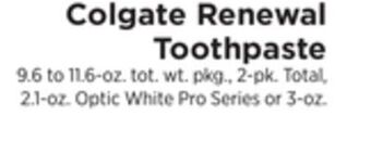 ShopRite Renewal toothpaste offer