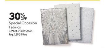 JOANN Special occasion fabrics offer
