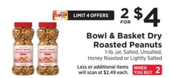 ShopRite Dry roasted peanuts offer