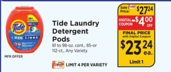 ShopRite Laundry detergent pods offer