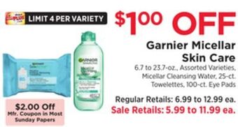 ShopRite Micellar skin care offer
