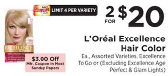 ShopRite Excellence hair color offer