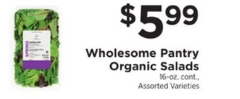 ShopRite Organic salads offer