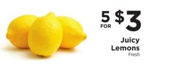 ShopRite Juicy lemons offer