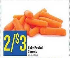 Homeland Market Baby peeled carrots offer