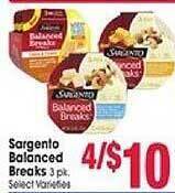 Jewel-Osco Sargento balanced breaks offer
