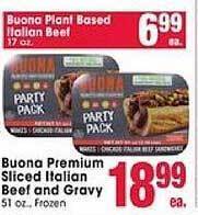 Jewel-Osco Buona premium sliced italian beef and gravy offer