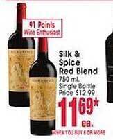 Jewel-Osco Silk & spice red blend offer